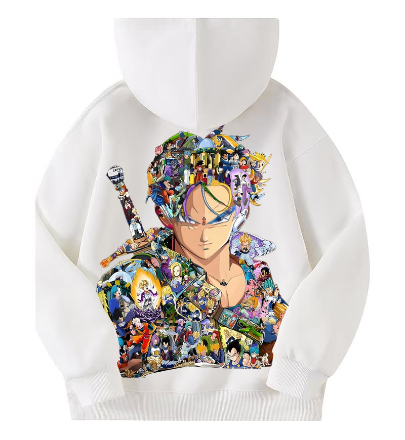 Unisex Anime Print Casual Oversized Hoodie