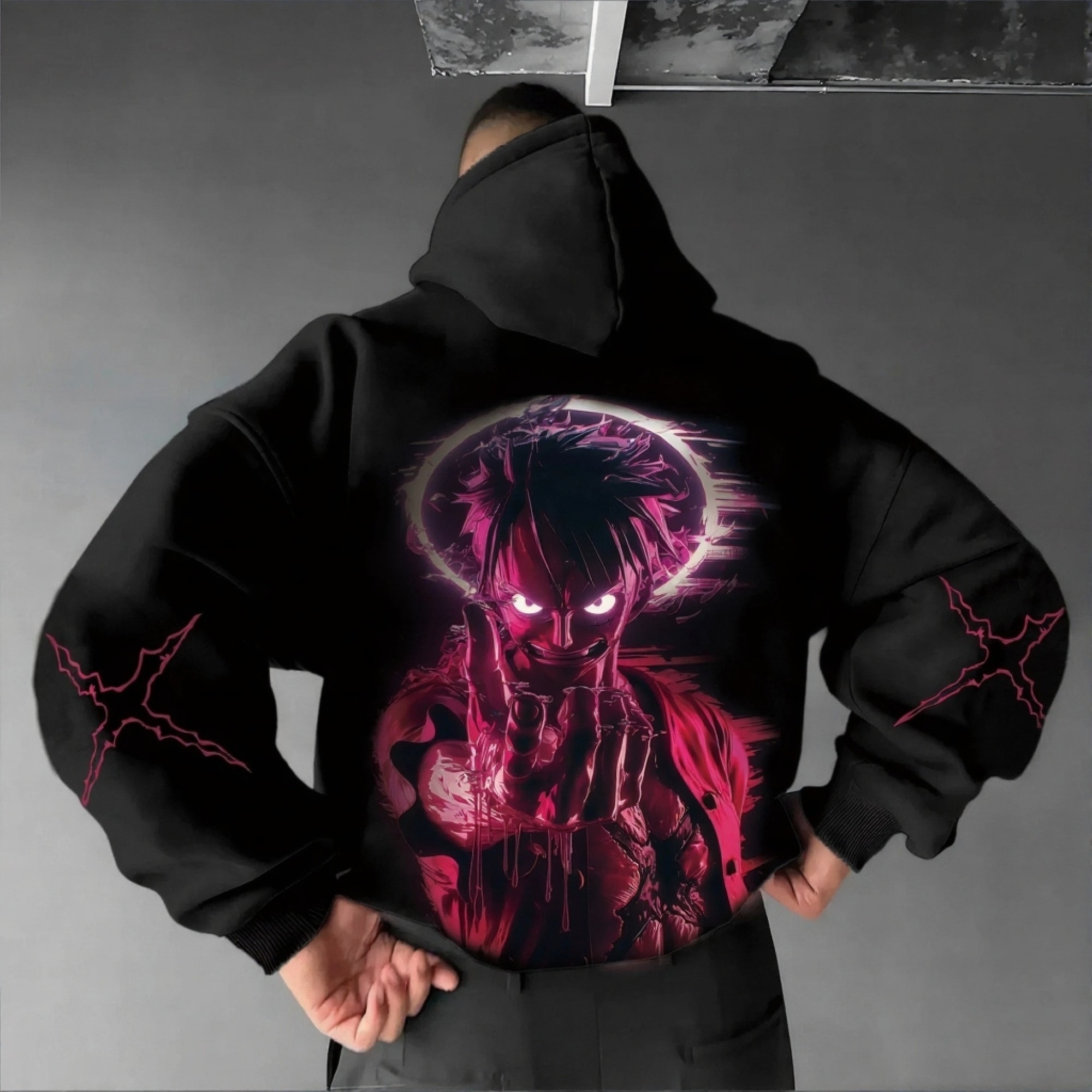 Unisex Anime Graphic Streetwear Vintage Hoodie