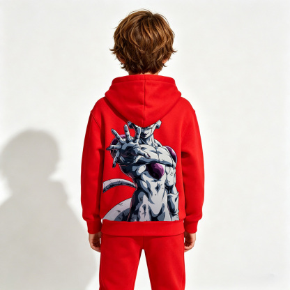 Dragon Ball Frieza Anime Graphic Hoodie for Kids Cartoon Print Cotton Tee