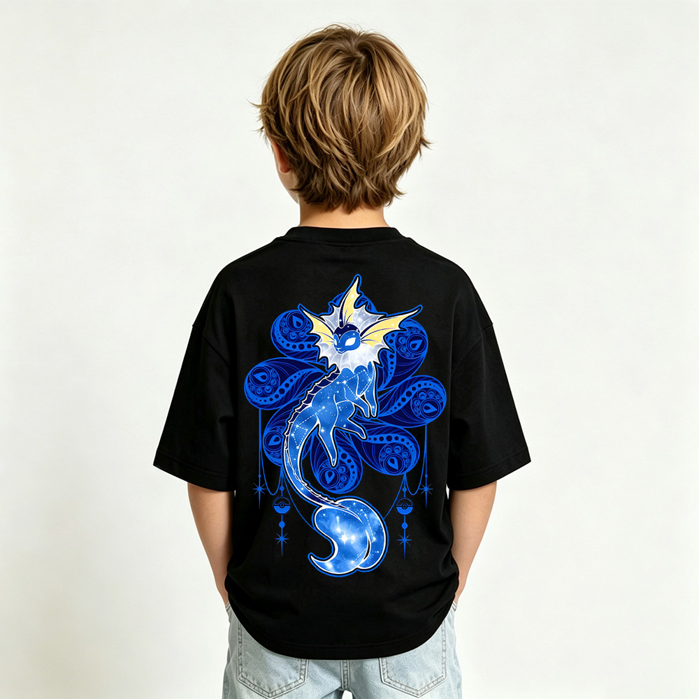 Pokémon Eevee Anime Graphic T-Shirt for Kids Cartoon Print Cotton Tee