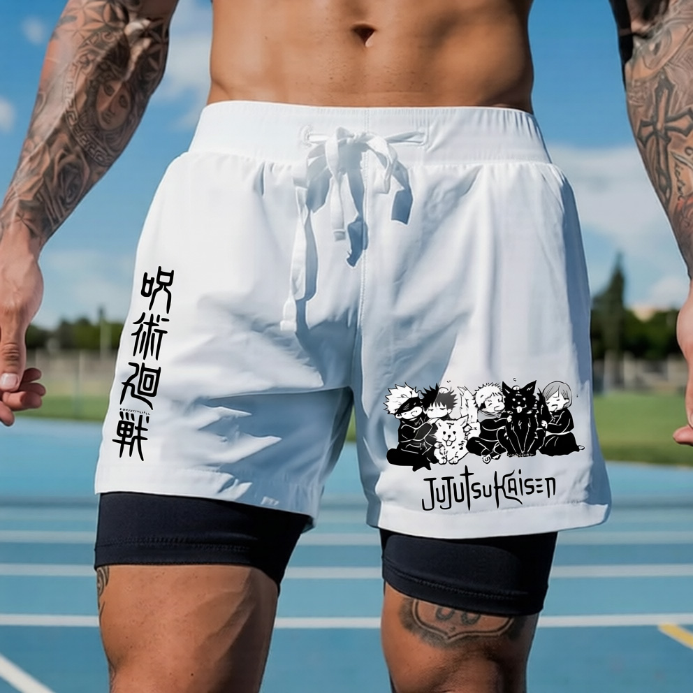 Jujutsu Kaisen Anime Theme Cartoon Print Pure shorts