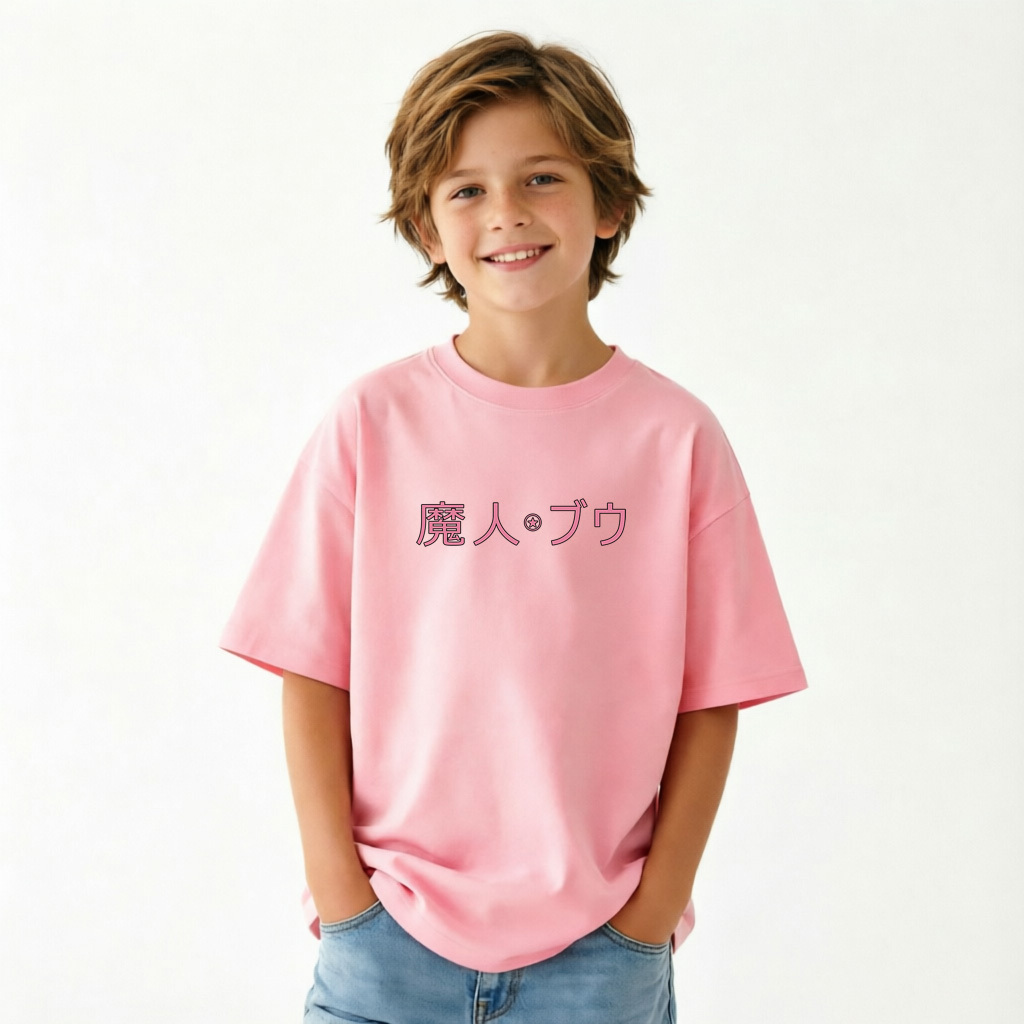 Dragon Ball Majin Buu Anime Graphic T-shirts for Kids Cartoon Print Cotton Tee
