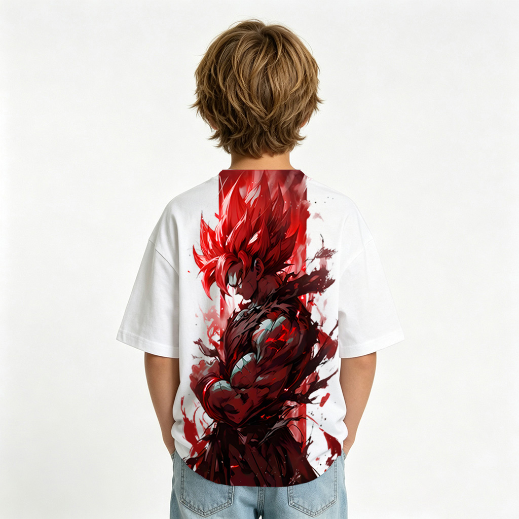 Dragon Ball Anime Graphic T-Shirt for Goku Kids Cartoon Print Cotton Tee