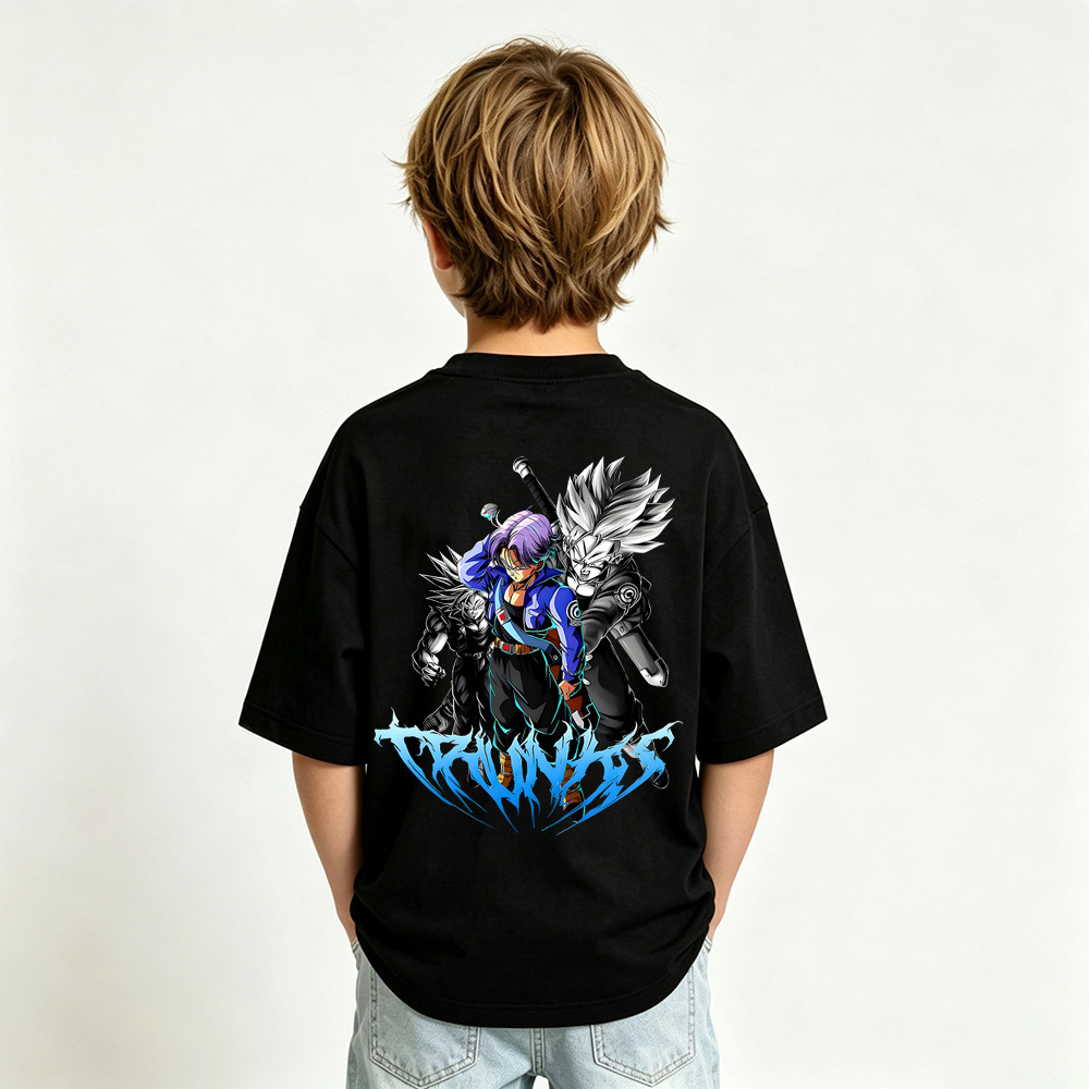 Dragon Ball Anime Graphic T-Shirt for Trunks Kids Cartoon Print Cotton Tee