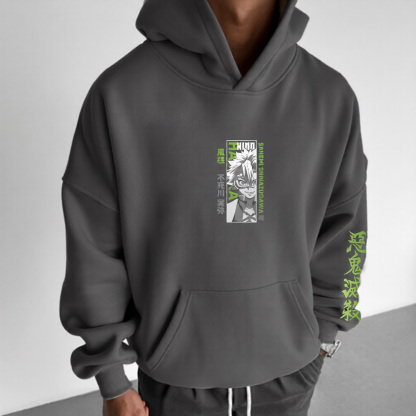 Unisex Demon Slayer Anime Graphic Streetwear Vintage Hoodie
