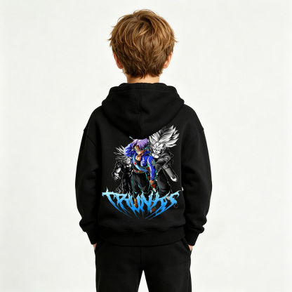 Dragon Ball Anime Graphic Hoodie for Trunks Kids Cartoon Print Cotton Tee