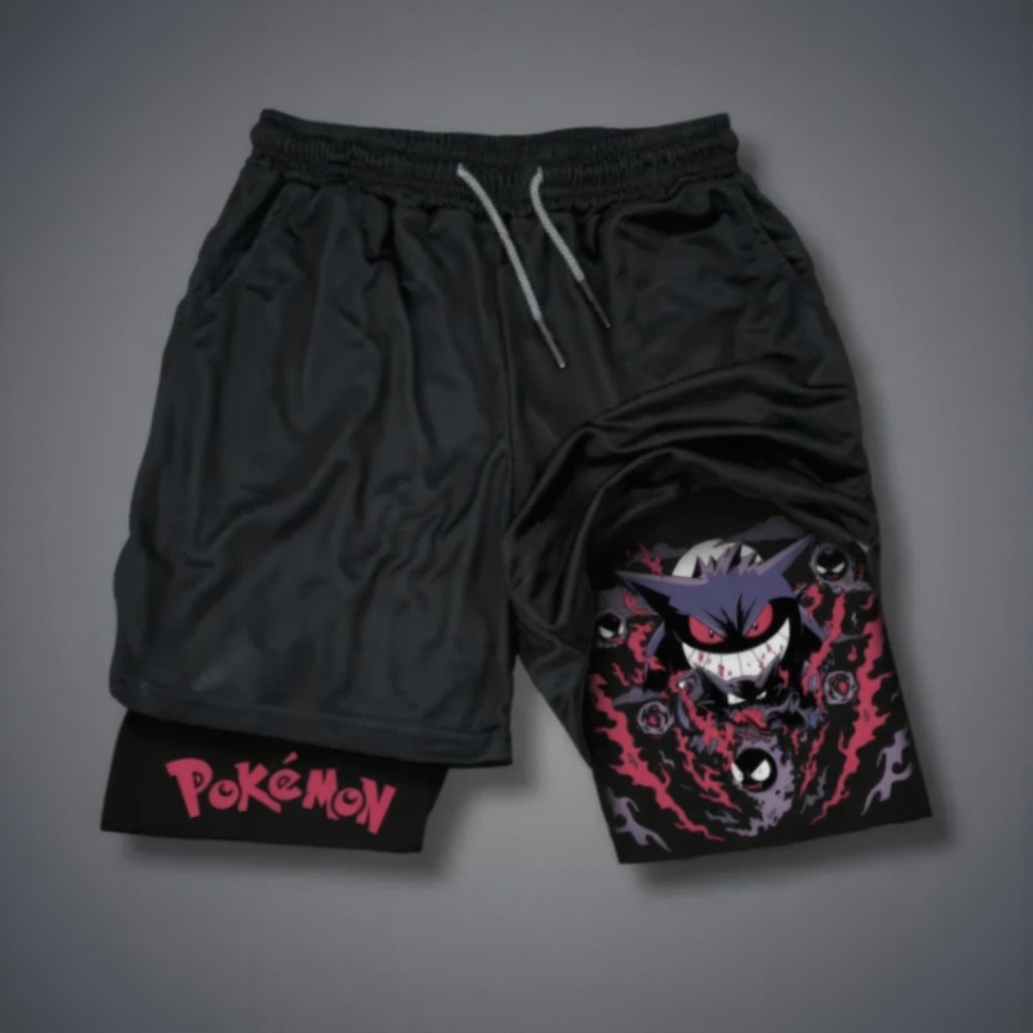 Pokémon Unisex Anime Gengar Shorts