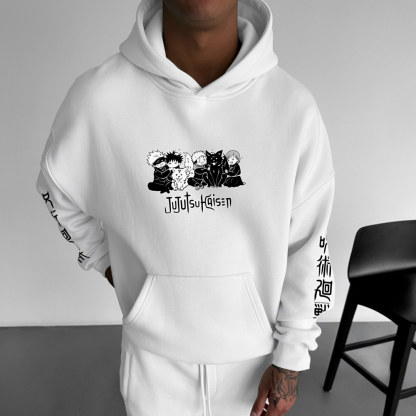 Jujutsu Kaisen Anime Theme Cartoon Print Cotton Hoodie