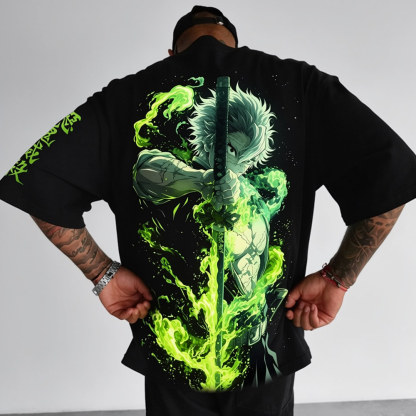 Unisex  Demon Slayer Anime Inspired Vintage T-Shirt