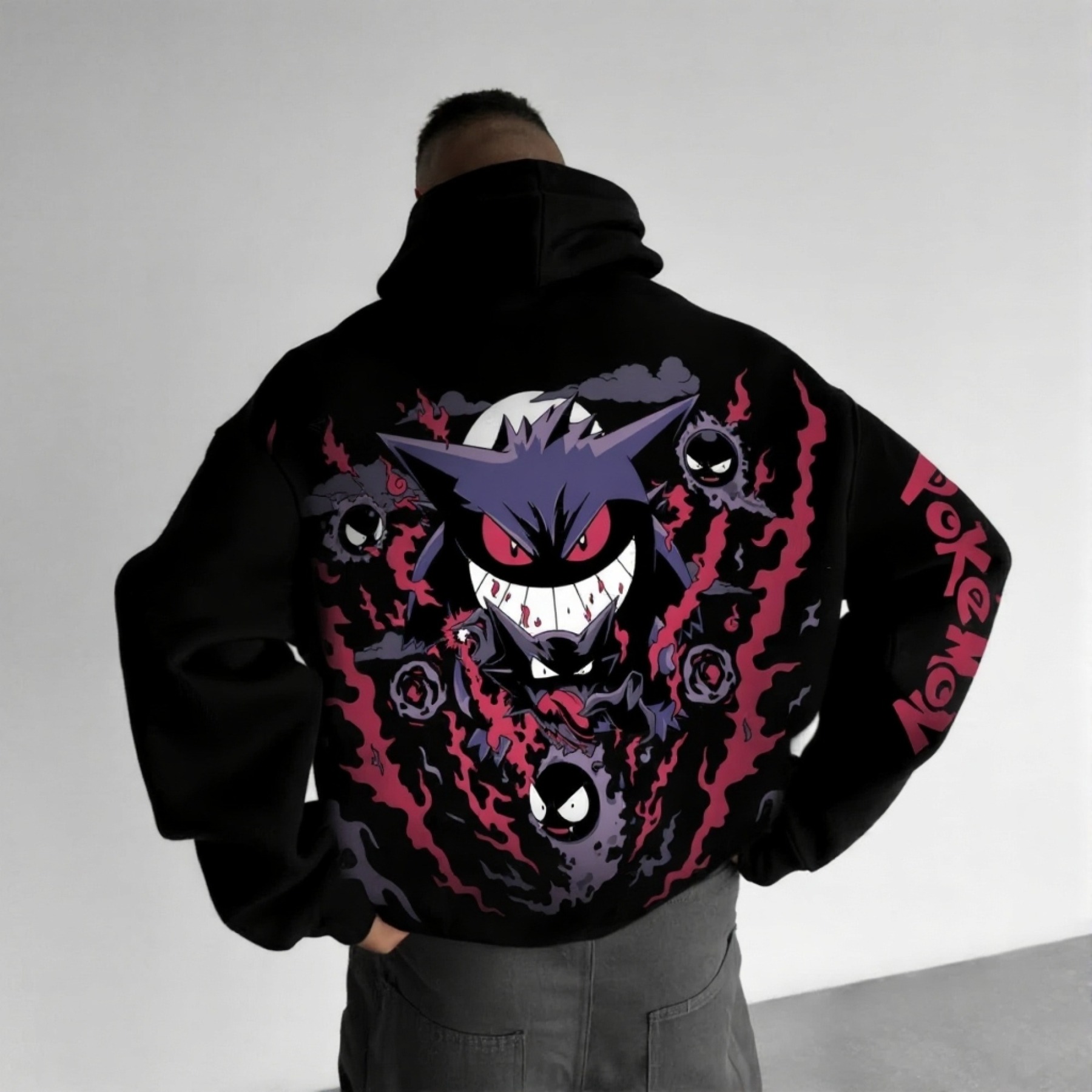 Pokémon Unisex Anime Gengar Hoodie