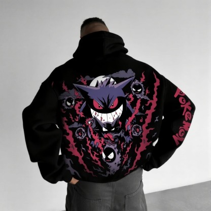 Pokémon Unisex Anime Gengar Hoodie