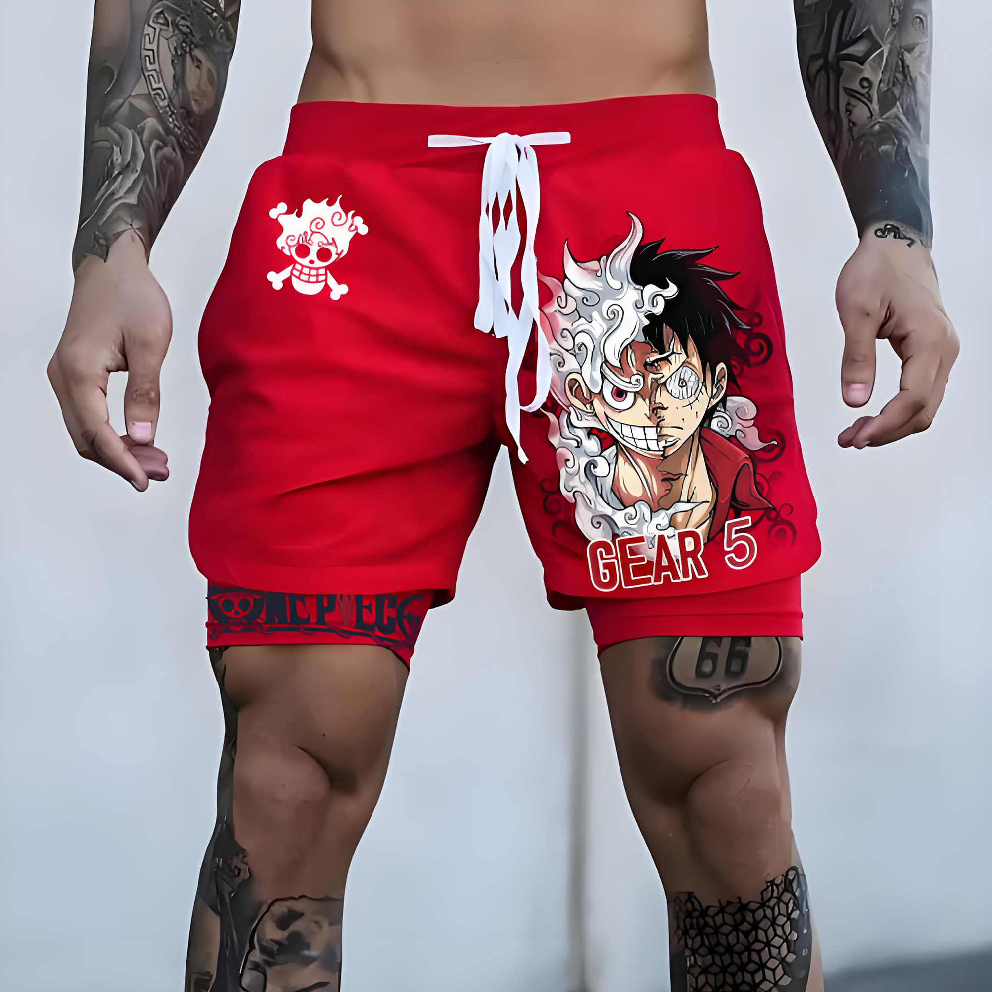 Unisex  Casual Anime Streetwear Shorts