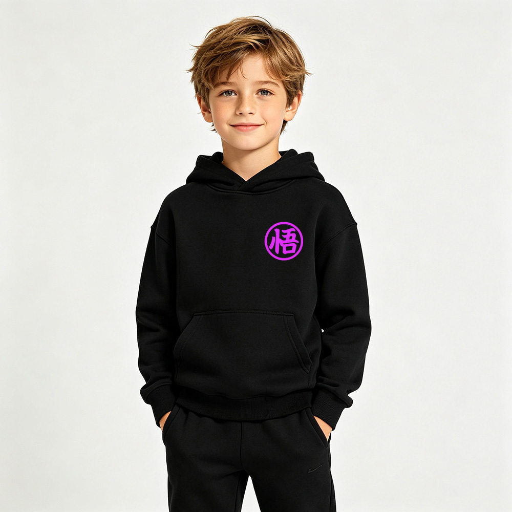 Dragon Ball Anime Graphic Hoodie for Goku Kids Cartoon Print Cotton Tee