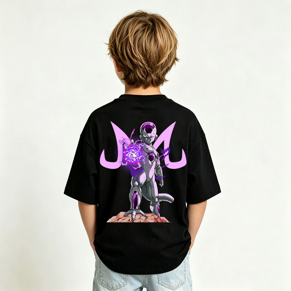 Dragon Ball Anime Graphic T-Shirt for Frieza Kids Cartoon Print Cotton Tee