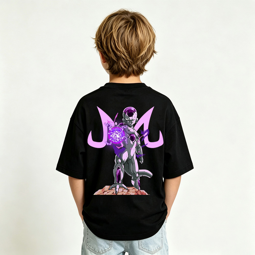Dragon Ball Anime Graphic T-Shirt for Frieza Kids Cartoon Print Cotton Tee