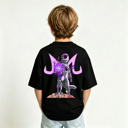 Dragon Ball Anime Graphic T-Shirt for Frieza Kids Cartoon Print Cotton Tee