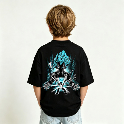 Dragon Ball Anime Graphic T-Shirt for Vegeta Kids Cartoon Print Cotton Tee