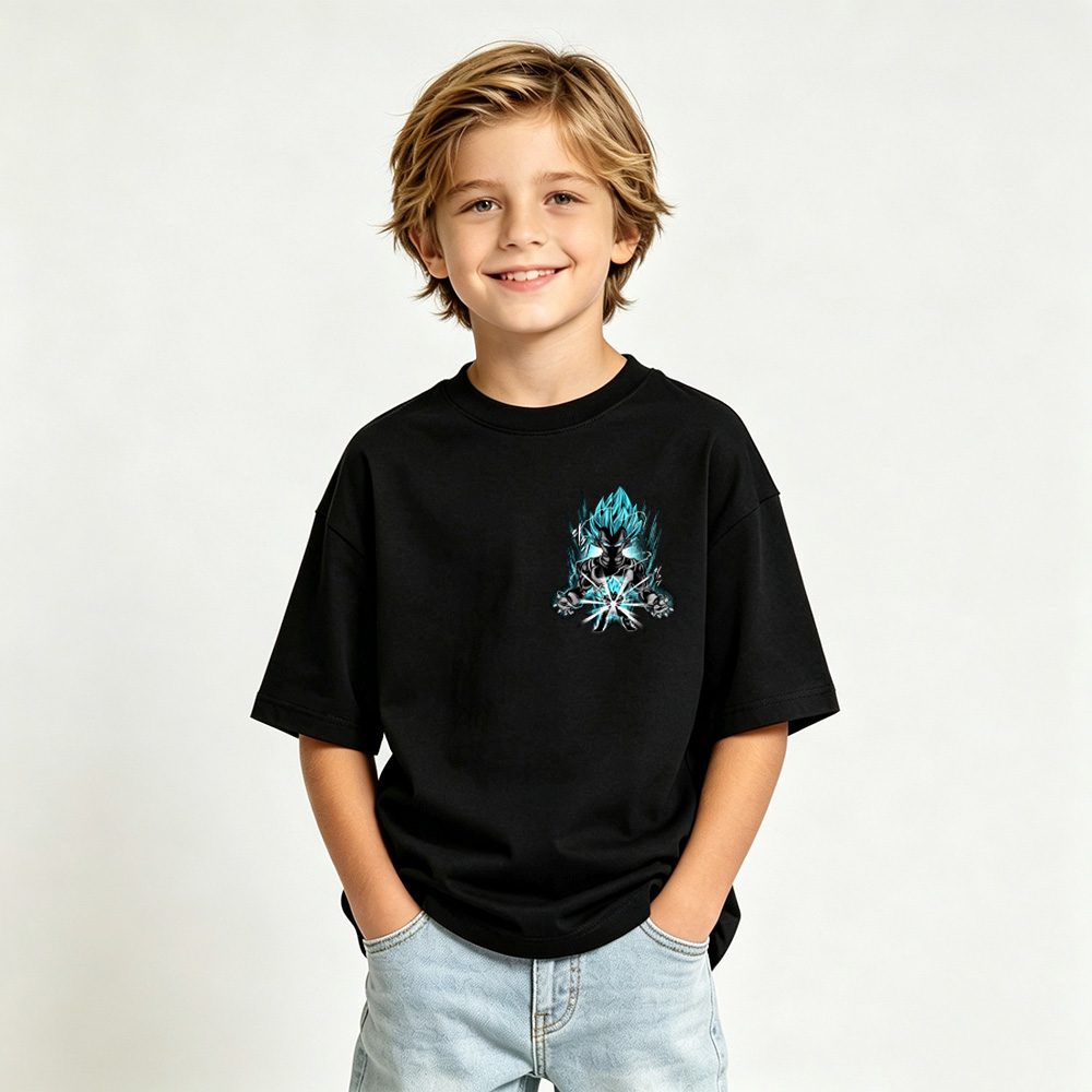 Dragon Ball Anime Graphic T-Shirt for Vegeta Kids Cartoon Print Cotton Tee
