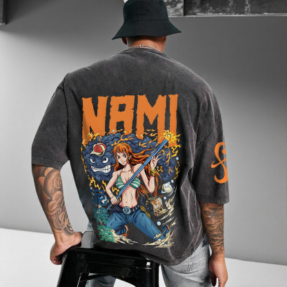 Unisex Anime Inspired Vintage T-Shirt丨