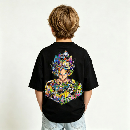 Dragon Ball Anime Graphic T-shirts for Goku Kids Cartoon Print Cotton Tee