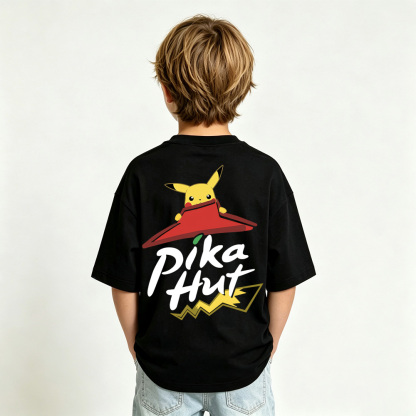 Pokémon Anime Graphic T-Shirt for Pikachu Kids Cartoon Print Cotton Tee