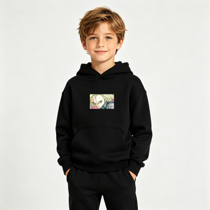 Dragon Ball Anime Graphic Hoodie for Android 18 Kids Cartoon Print Cotton Tee