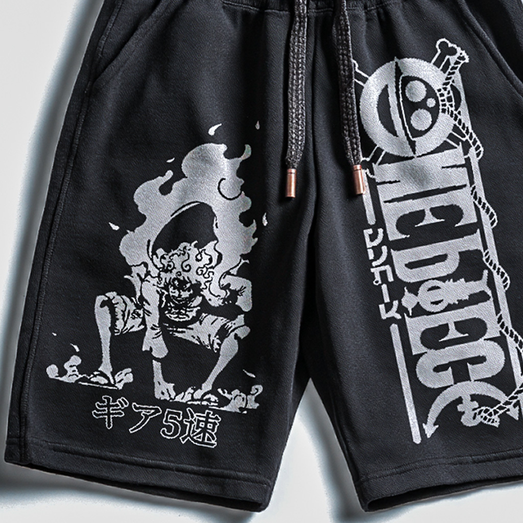 Anime-Inspired Graphic Shorts For Men - Perfect For Casual Wear And Anime Fans