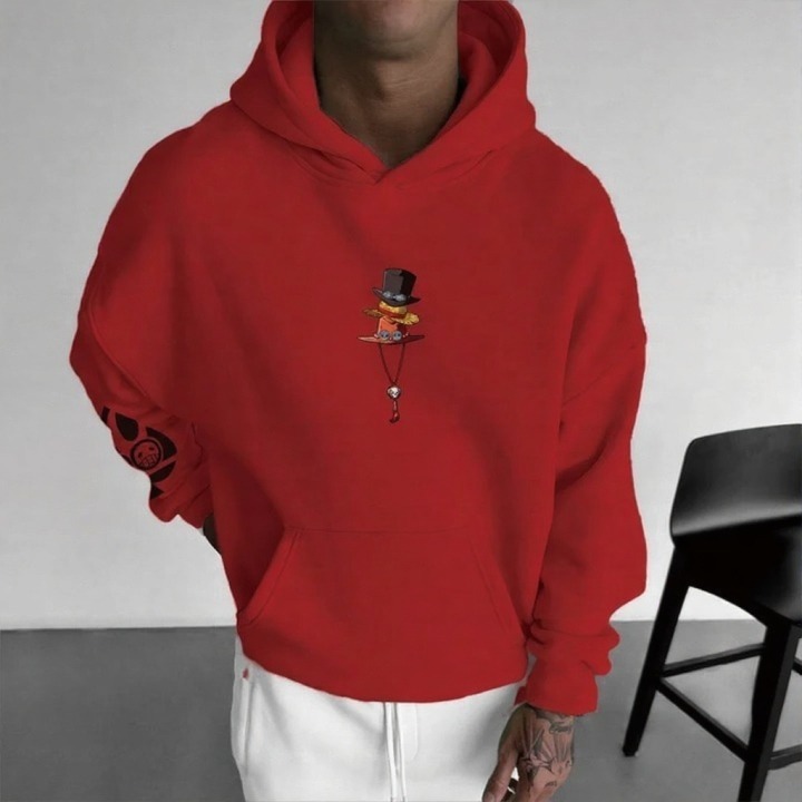 Unisex Anime Graphic Streetwear Vintage Hoodie