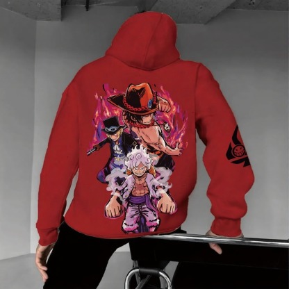 Unisex Anime Graphic Streetwear Vintage Hoodie
