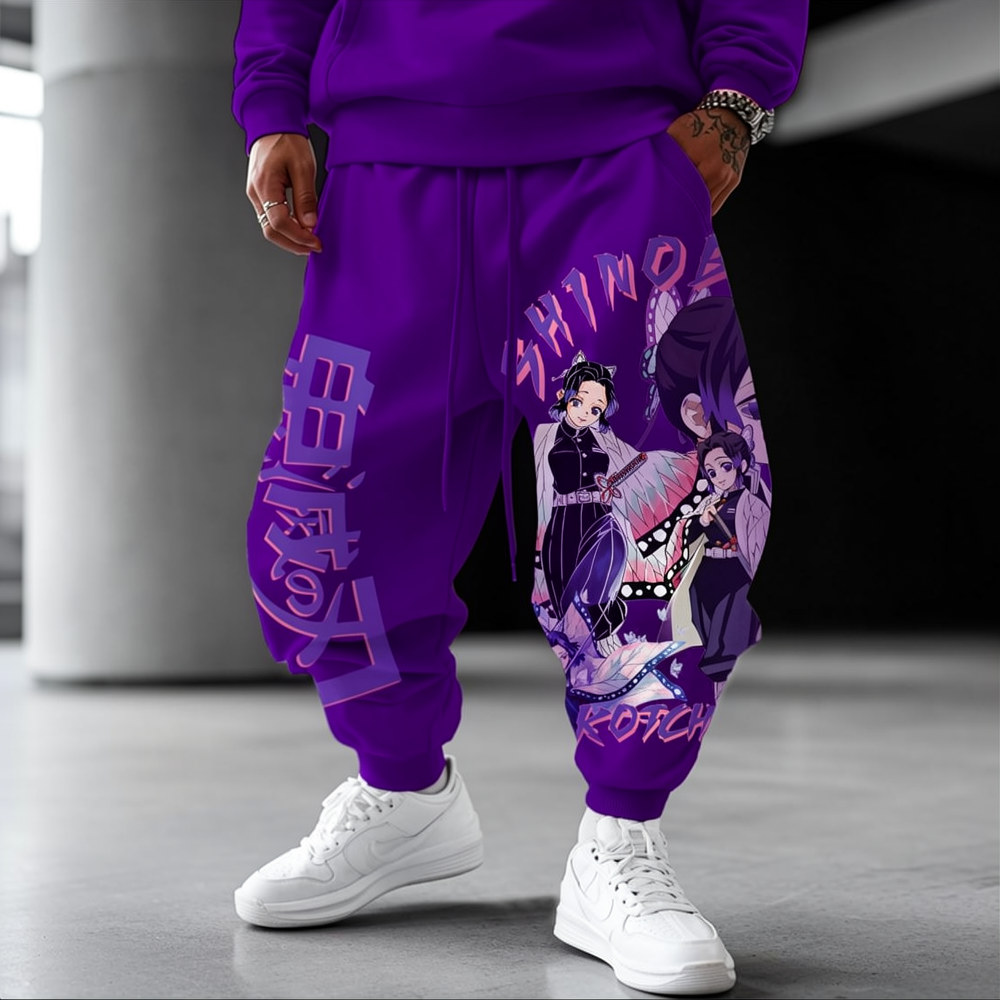 Unisex Demon Slayer Casual Anime Streetwear Pants