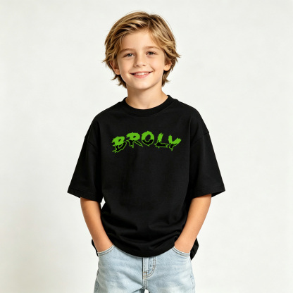 Dragon Ball Anime Graphic T-shirts for Broly Kids Cartoon Print Cotton Tee
