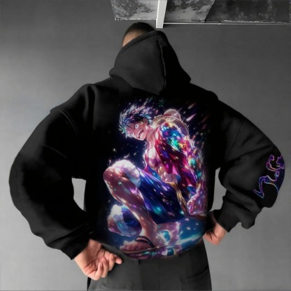Unisex Anime Graphic Streetwear Vintage Hoodie