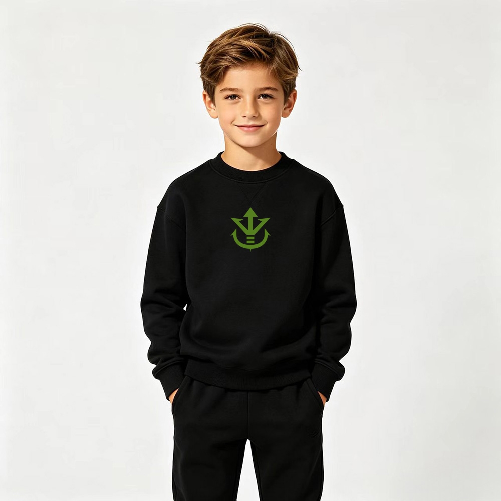 Dragon Ball Anime Graphic Crewneck Sweatshirt for Broly Kids Cartoon Print Cotton Tee