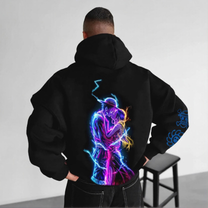 Unisex Anime Graphic Streetwear Vintage Hoodie