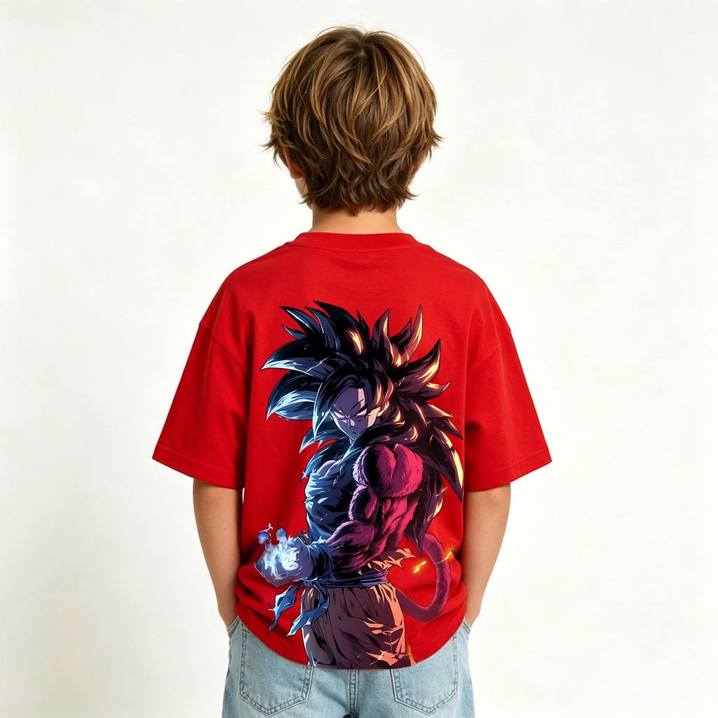 Dragon Ball Goku Anime Graphic T-shirts for Kids Cartoon Print Cotton Tee