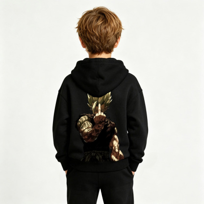 Dragon Ball Anime Graphic Hoodie for Gohan Kids Cartoon Print Cotton Tee