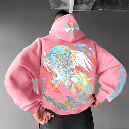 Unisex  Anime Graphic Streetwear Vintage Hoodie-AnimeClothe