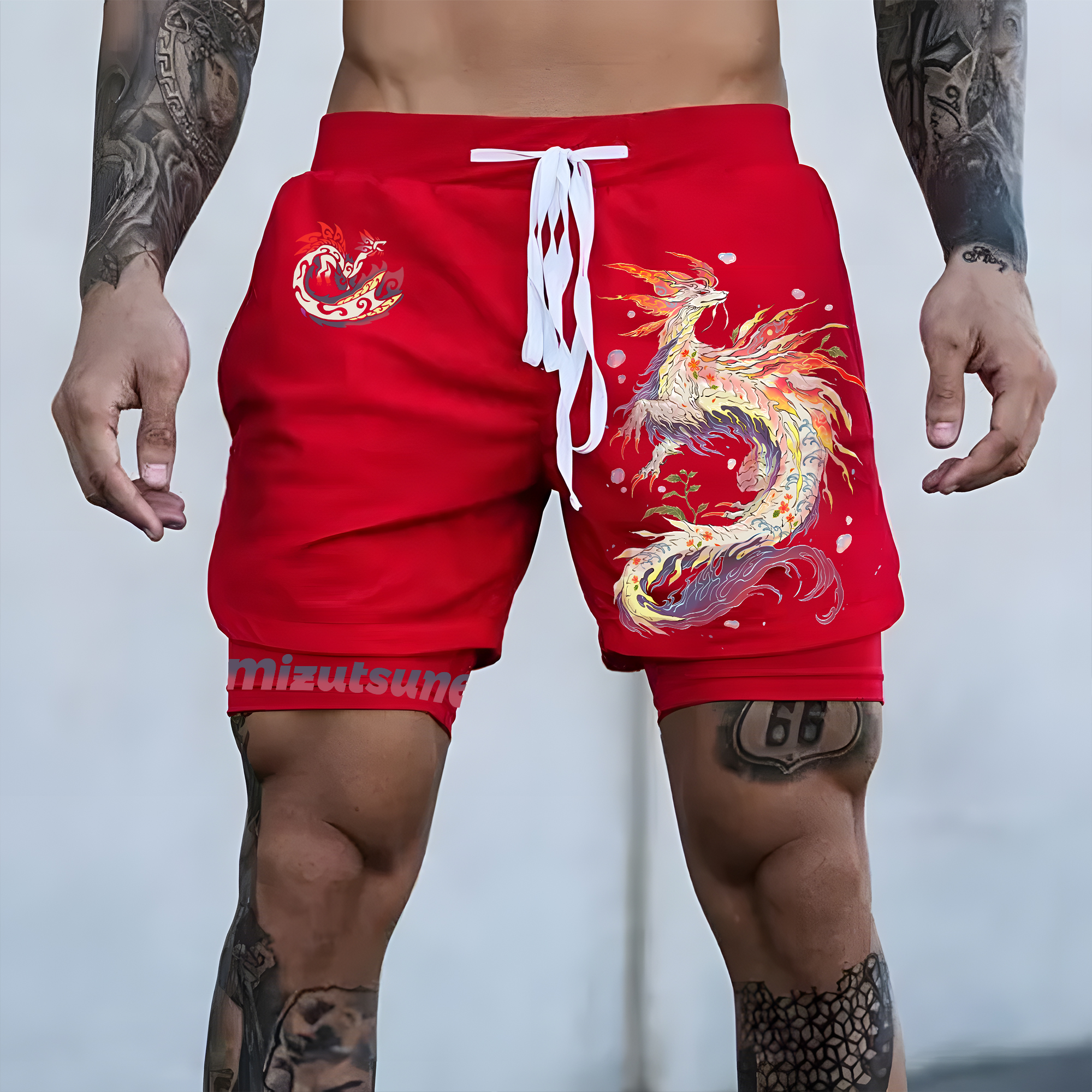 Unisex   Casual Anime Streetwear Shorts-AnimeClothe