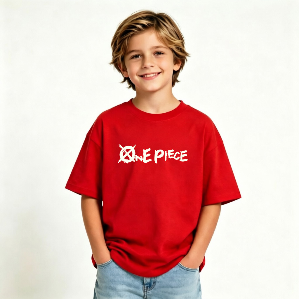 One Piece Gear 5 Luffy Anime Graphic T-Shirt for Kids Cartoon Print Cotton Tee
