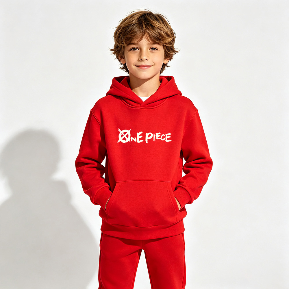 One Piece Gear 5 Luffy Anime Graphic Hoodie for Kids Cartoon Print Cotton Tee