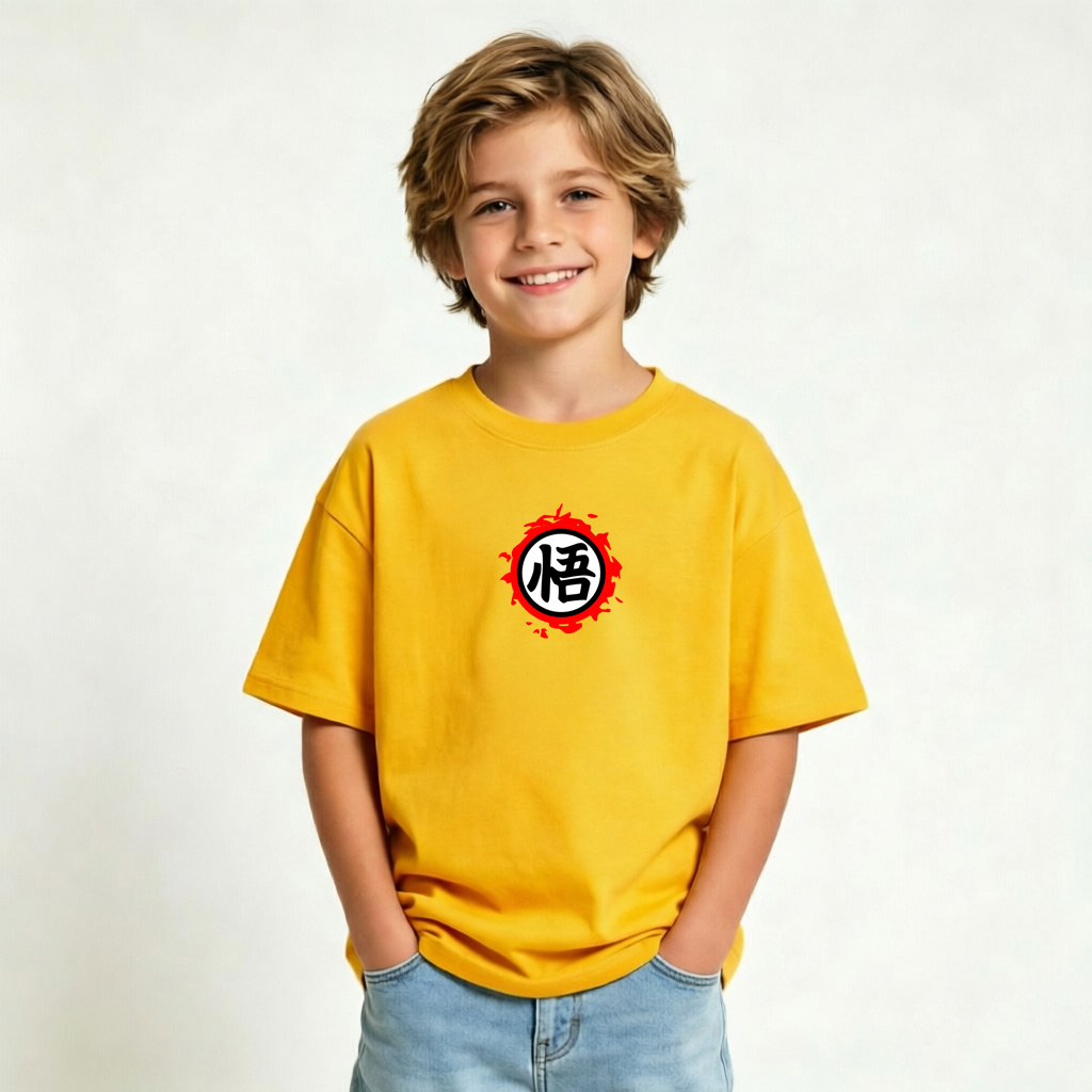 Dragon Ball Goku Anime Graphic T-shirts for Kids Cartoon Print Cotton Tee