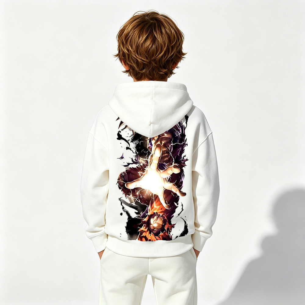 Dragon Ball Anime Graphic Hoodie for Goku Kids Cartoon Print Cotton Tee