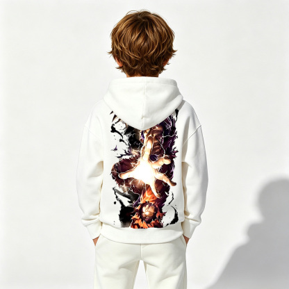 Dragon Ball Anime Graphic Hoodie for Goku Kids Cartoon Print Cotton Tee