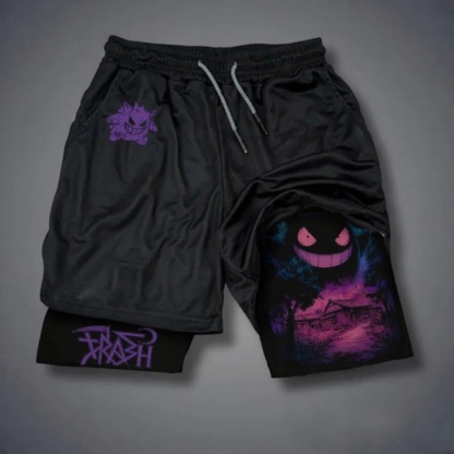 Pokémon Unisex Anime Gengar Shorts