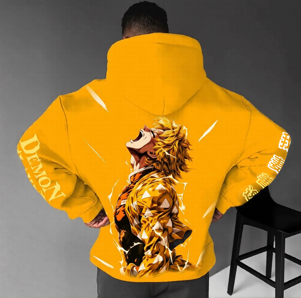 Unisex �� Demon Slayer�� Anime Graphic Streetwear Vintage Hoodie