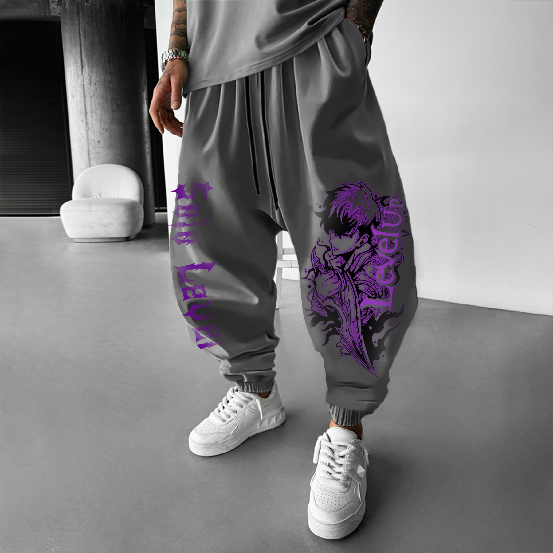 Unisex Casual Anime Streetwear Pants