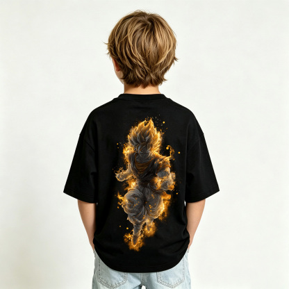 Dragon Ball Anime Graphic T-shirts for Goku Kids Cartoon Print Cotton Tee