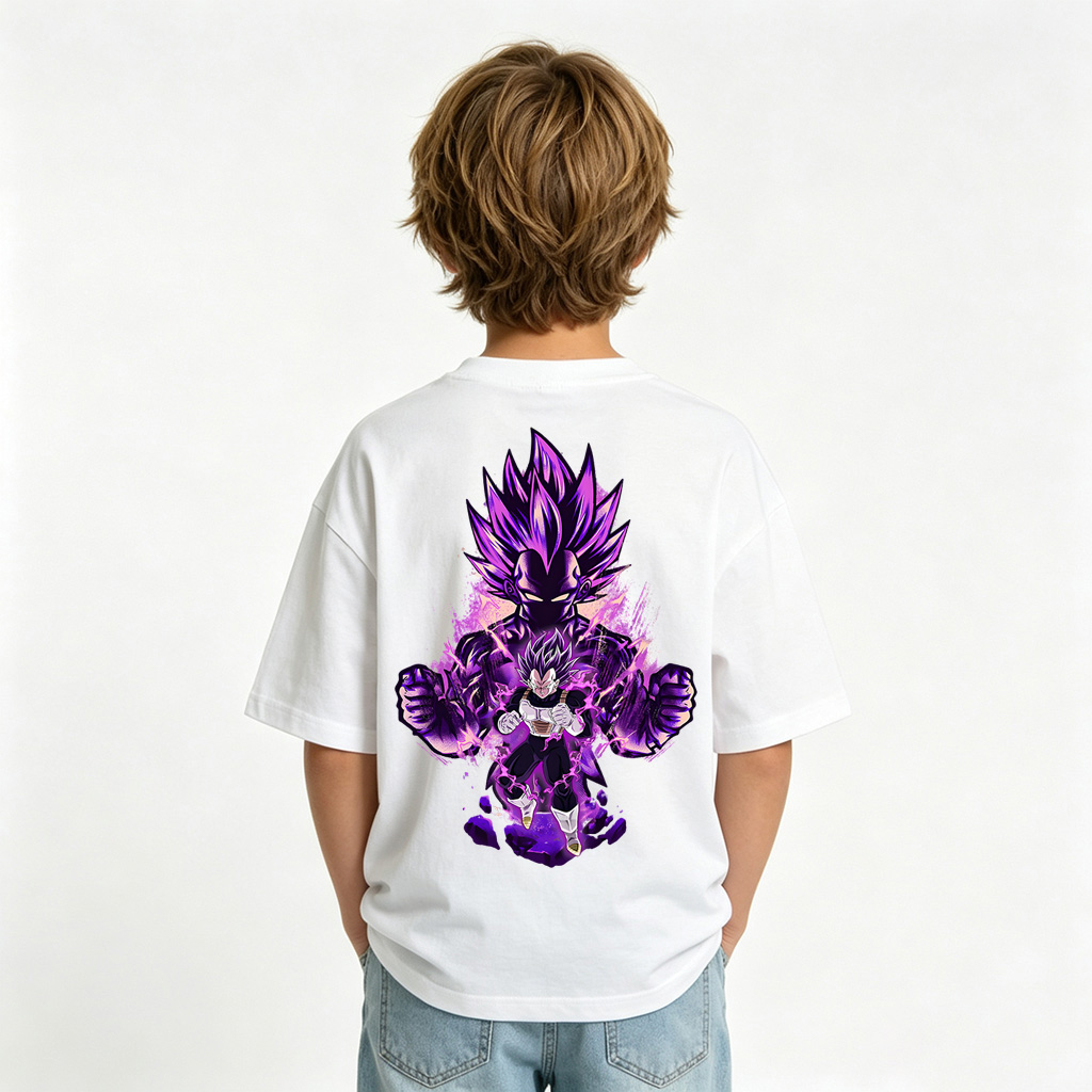 Dragon Ball Anime Graphic T-Shirt for Vegeta Kids Cartoon Print Cotton Tee