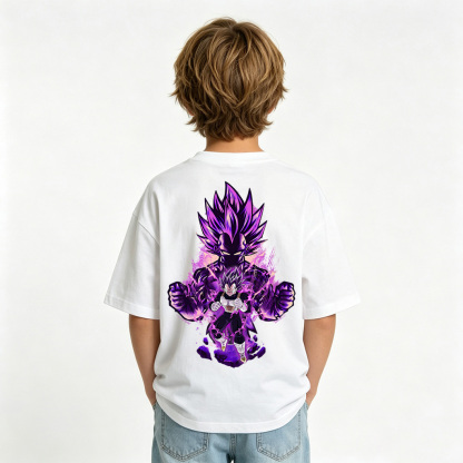 Dragon Ball Anime Graphic T-Shirt for Vegeta Kids Cartoon Print Cotton Tee