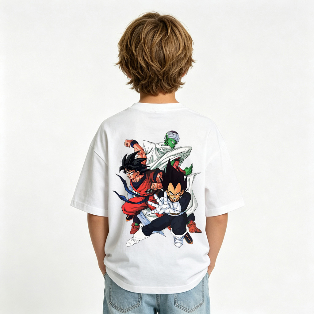 Dragon Ball Anime Graphic T-Shirt for Kids Cartoon Print Cotton Tee